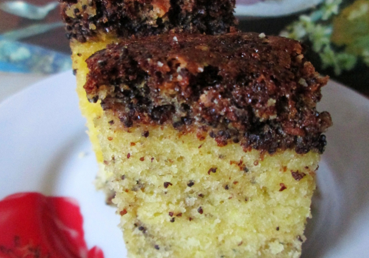 Ciasto makowo-cytrynowe foto