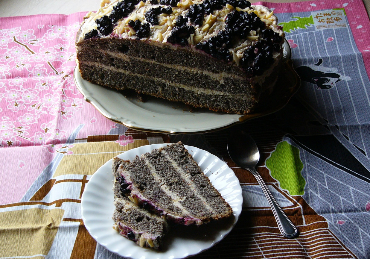 Ciasto makowo - migdałowe foto