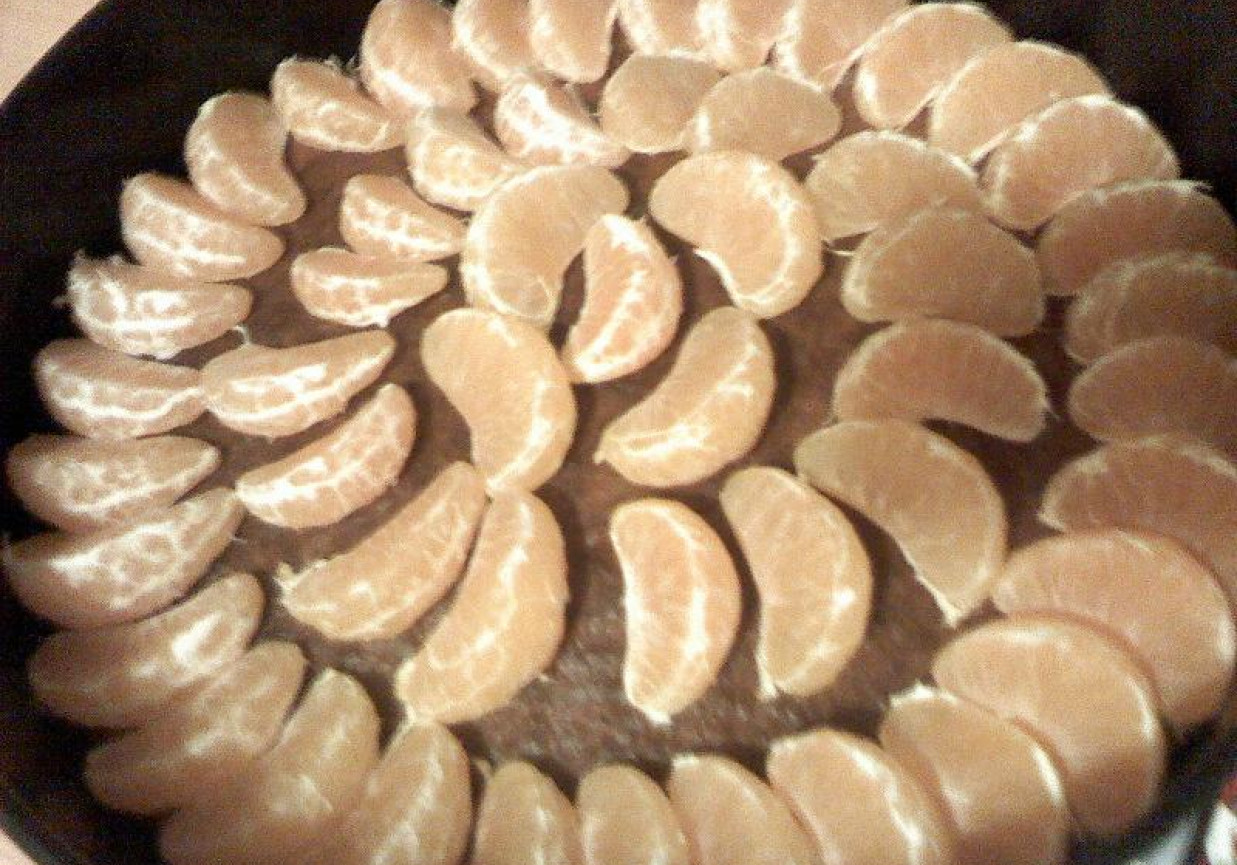 Ciasto mandarynkowe z galaretką foto