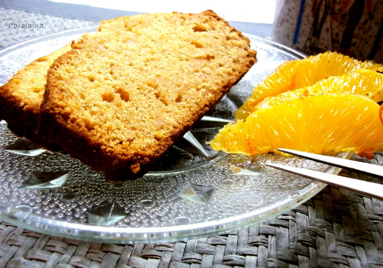 ciasto marcepanowo pomarańczowe foto