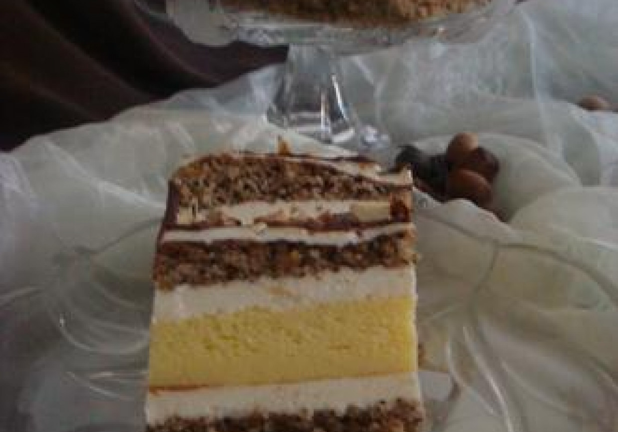 Ciasto orzechowo-serowe foto