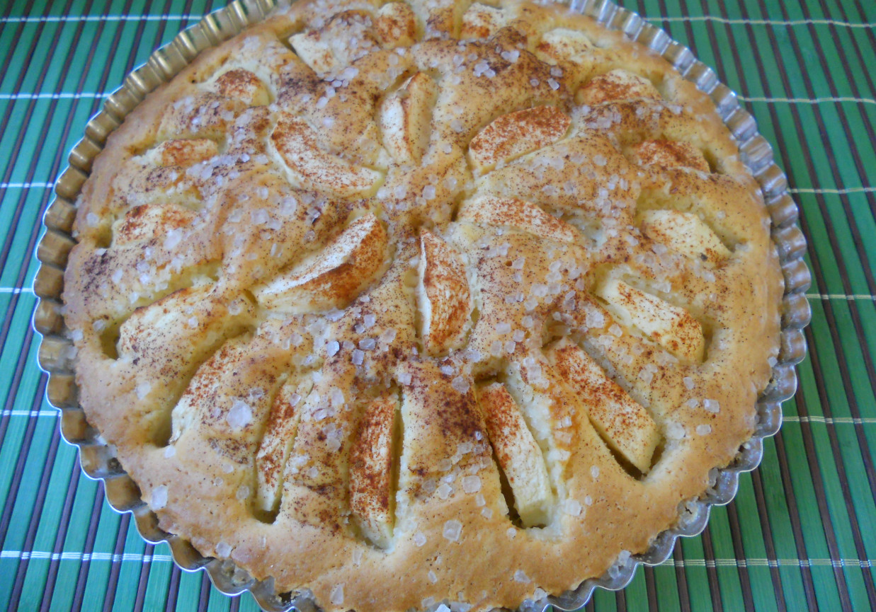 Ciasto piaskowe z jabłkami foto