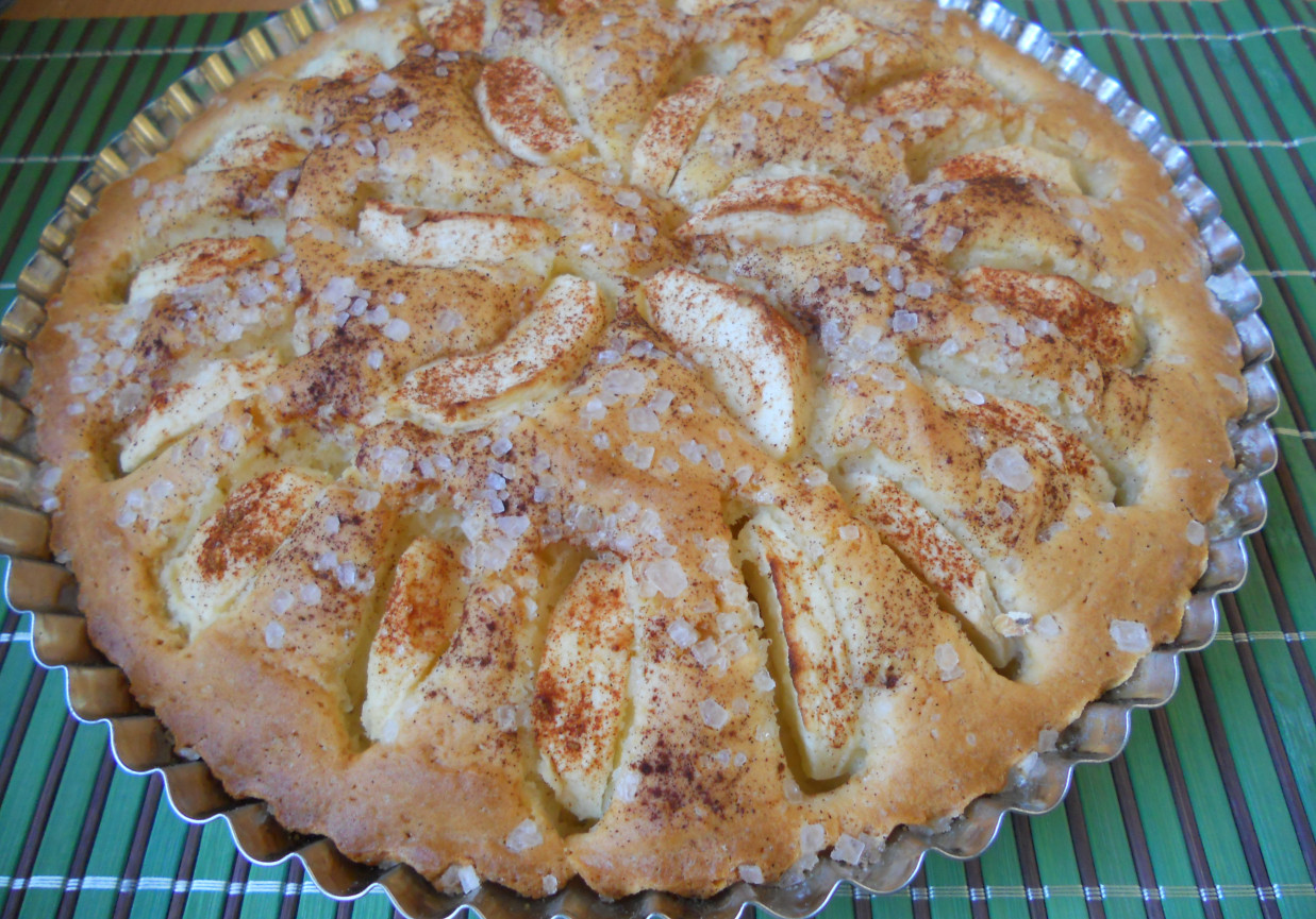 Ciasto piaskowe z jabłkami foto