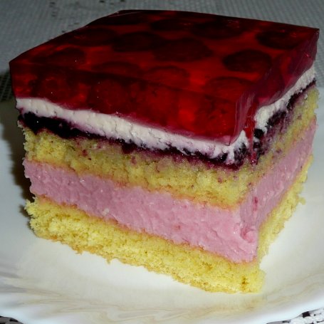 Krok 11 - Ciasto porzeczkowe z malinami foto