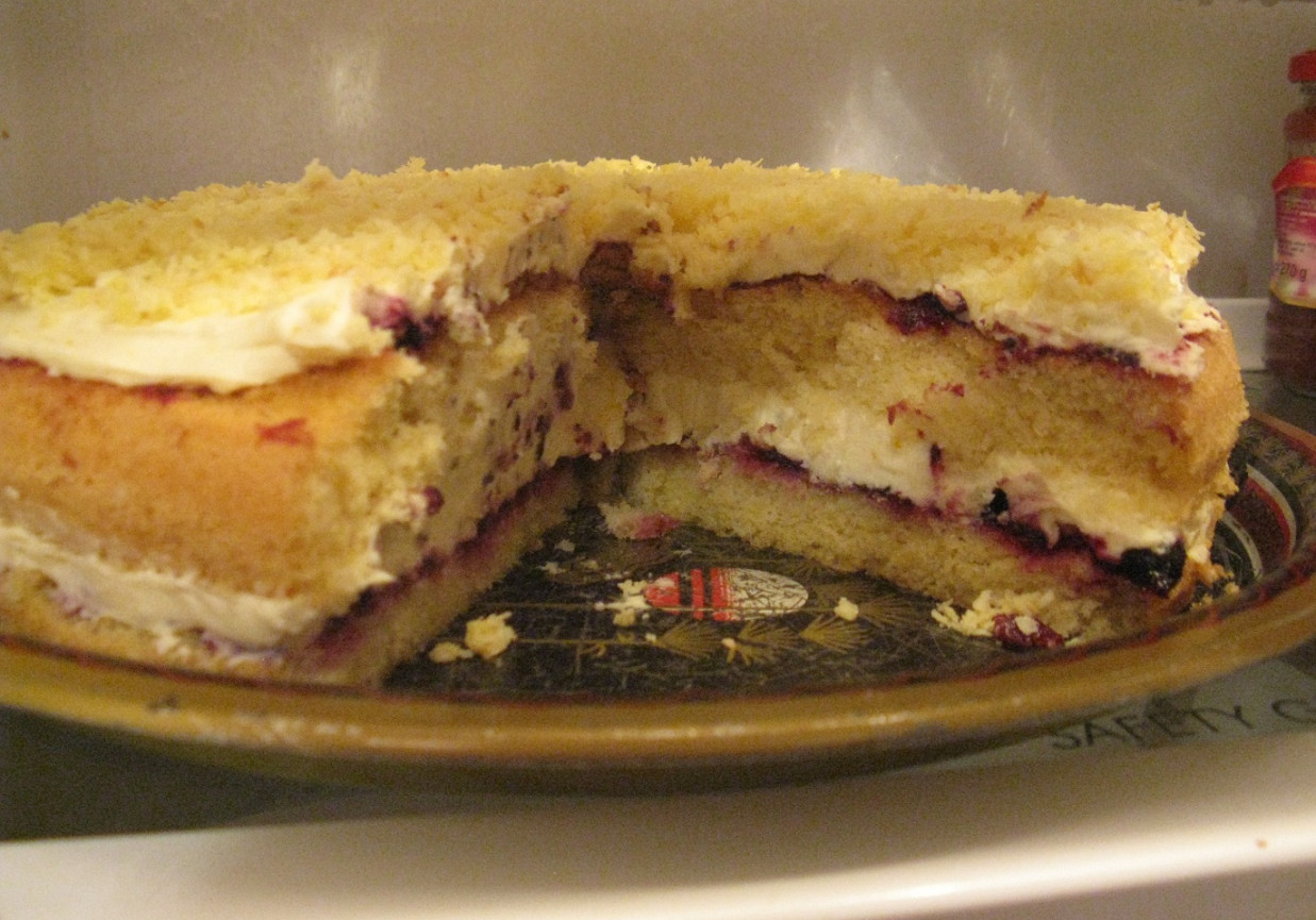 Ciasto Rafaello z dżemem foto