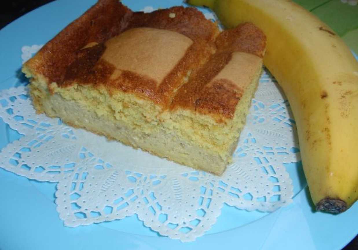 Ciasto serowo bananowe foto