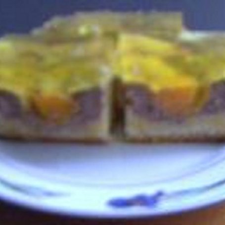 Krok 3 - Ciasto serowo-brzoskwiniowe z galaretką foto