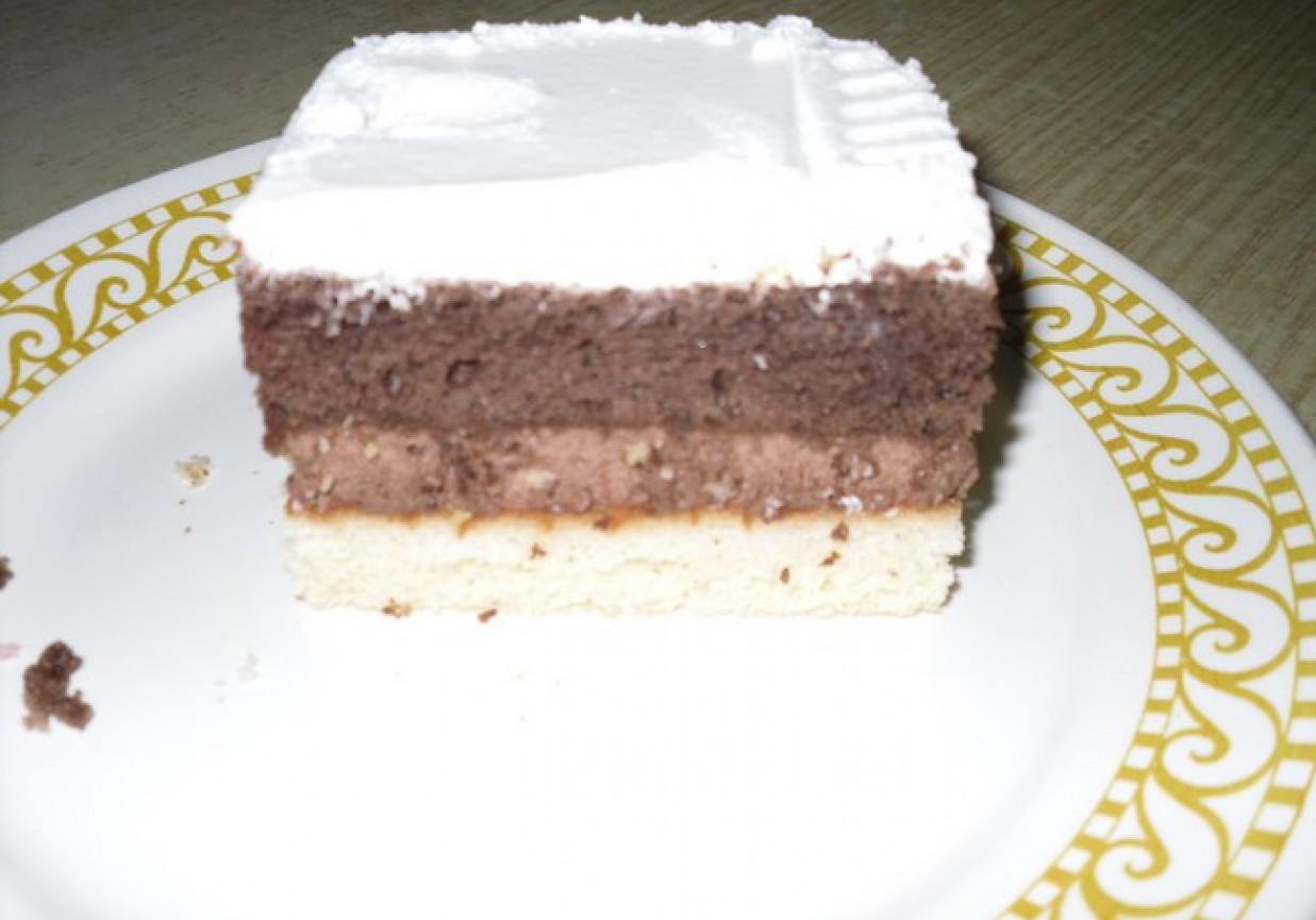 Ciasto śmietankowo - kakaowe foto