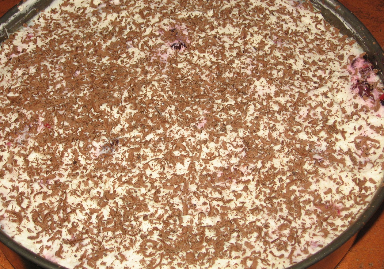 Ciasto śmietanowo-wiśniowe foto