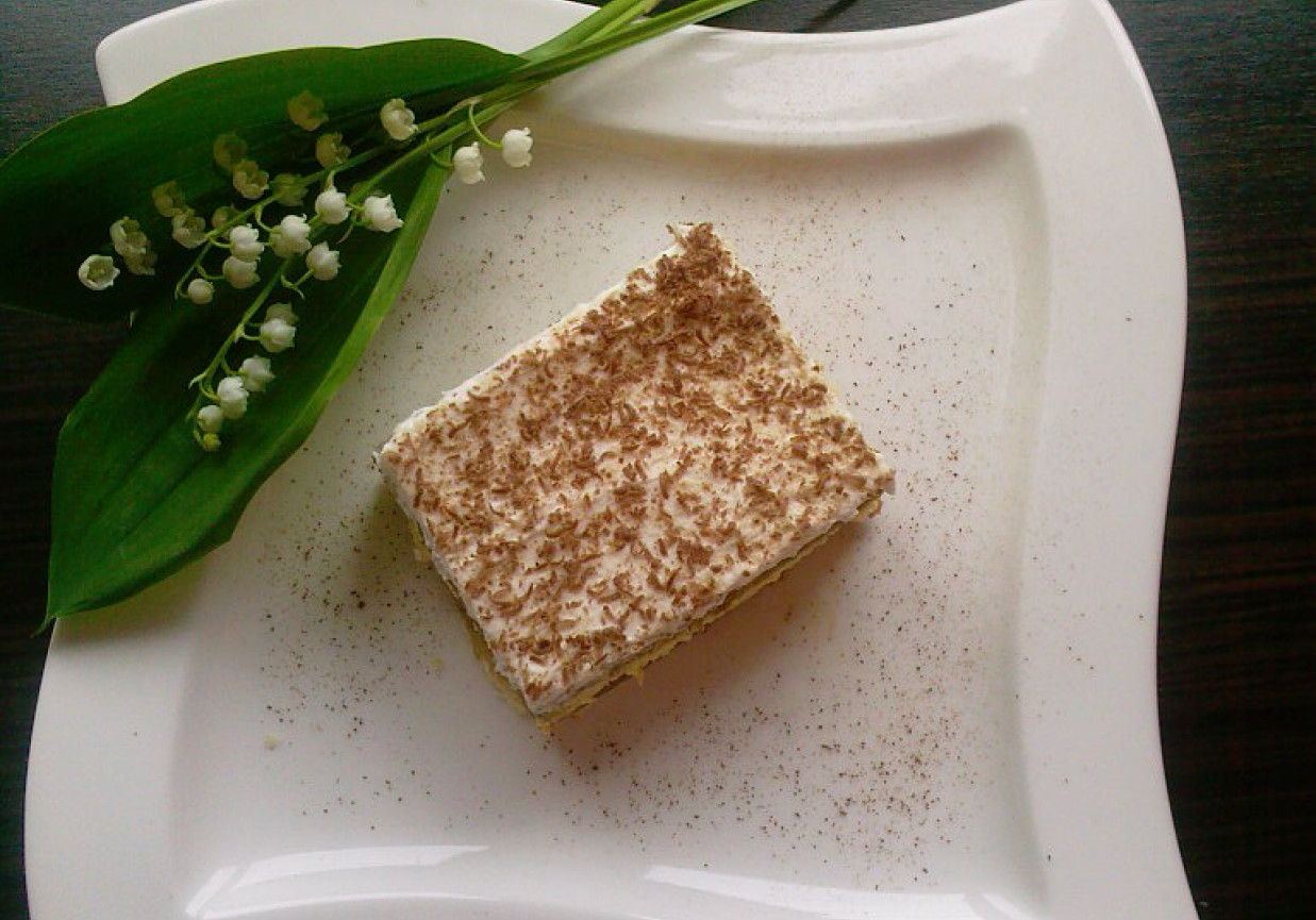 Ciasto Tiramisu na biszkopcie foto
