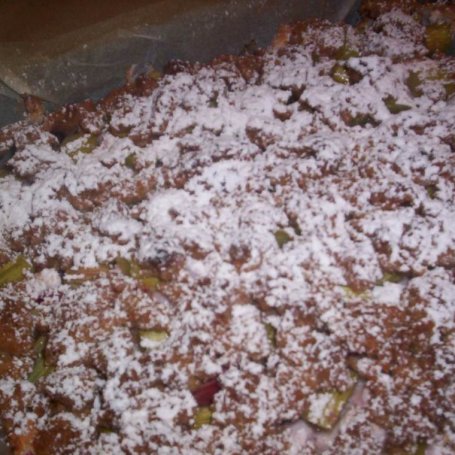 Krok 15 - Ciasto truskawkowo - rabarbarowe z kakao foto