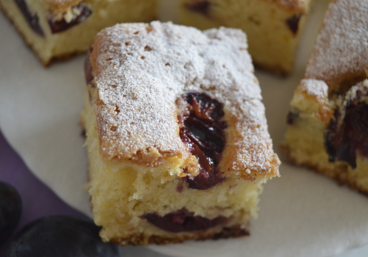 Ciasto Ucierane Ze śliwkami Na Dużą Blachę www.doradcasmaku.pl