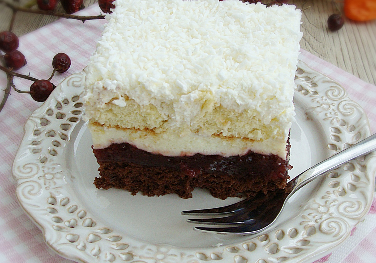 Ciasto wiśniowa bajka foto