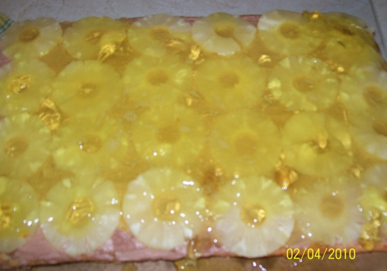 Ciasto z ananasem foto