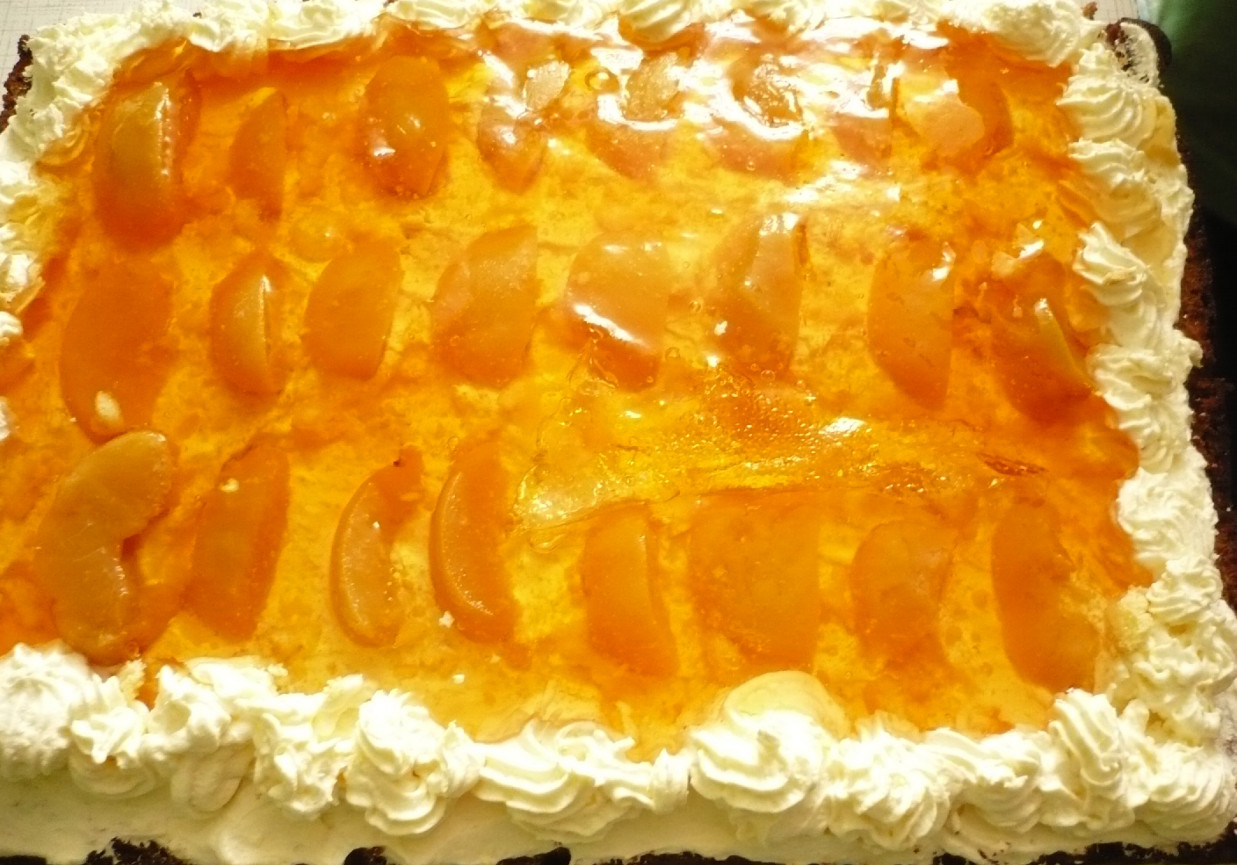 Ciasto z brzoskwiniami foto