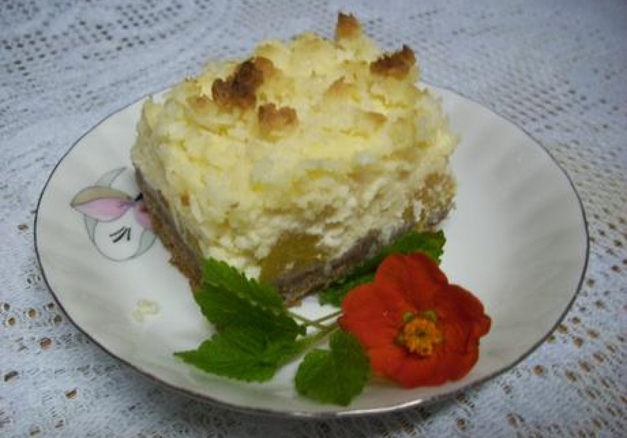 Ciasto z brzoskwiniami foto