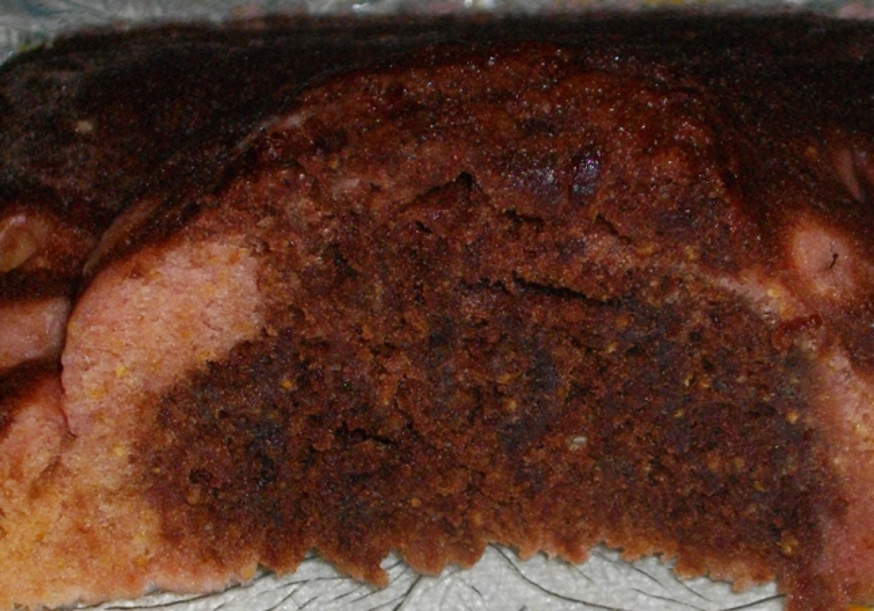 Ciasto z mikrofalówki a'la babka kakaowo-wiśniowa foto