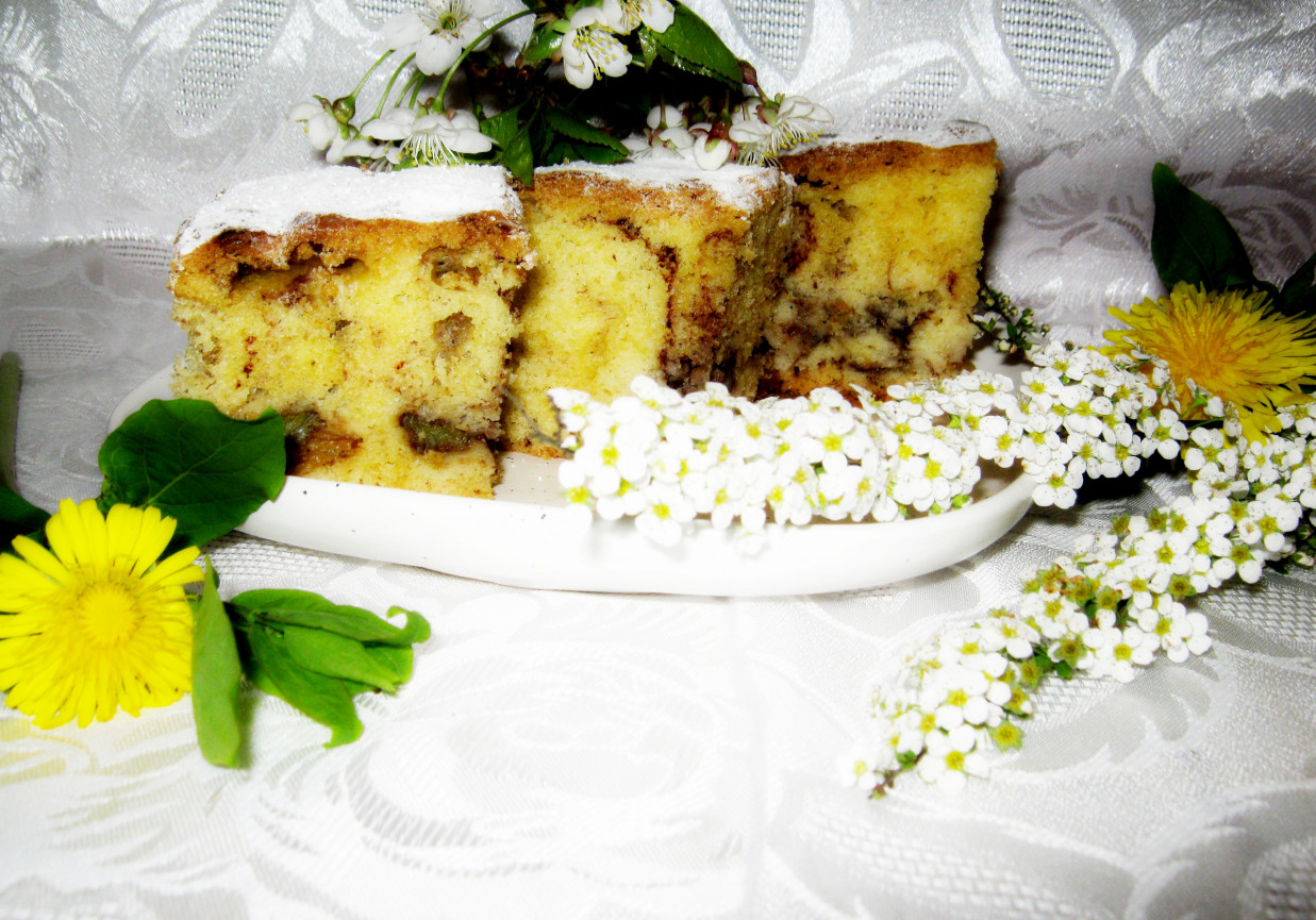 Ciasto z rabarbarem foto