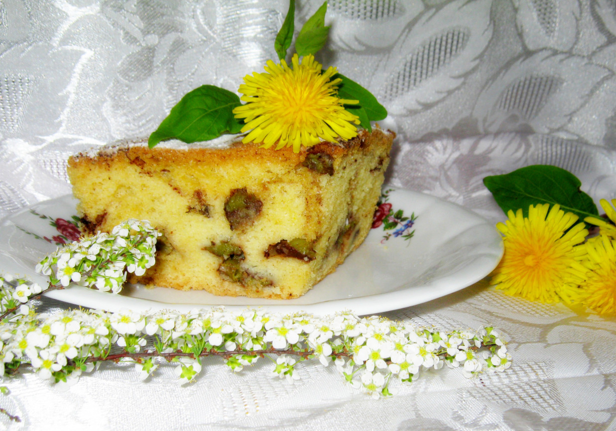 Ciasto z rabarbarem foto