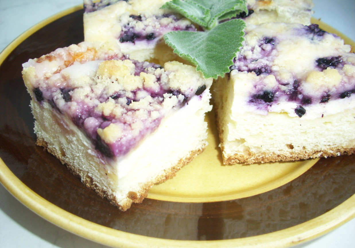 Ciasto z serem i jagodami foto