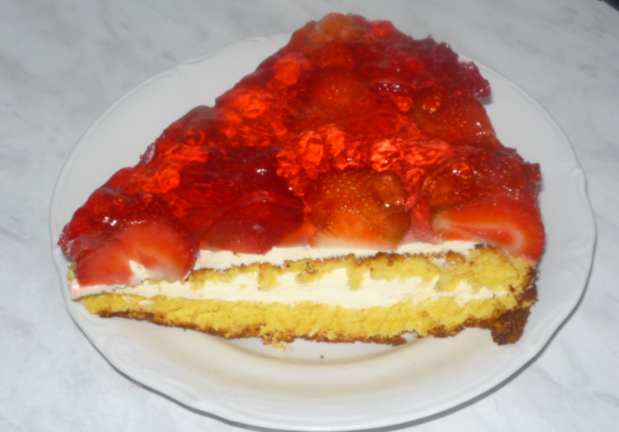 Ciasto z truskawkami Gosi foto