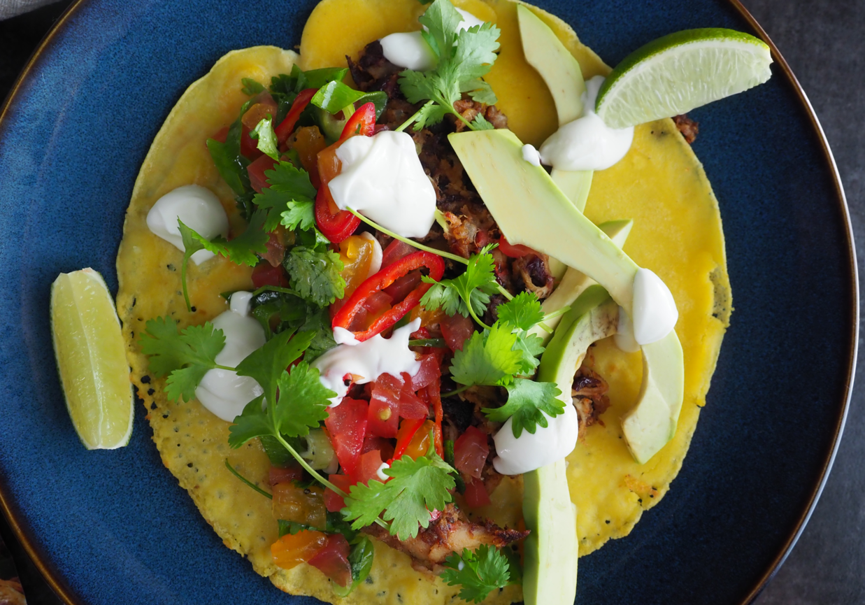 Co na obiad: Naleśniki kukurydziane z kurczakiem wg Piotra Ogińskiego foto