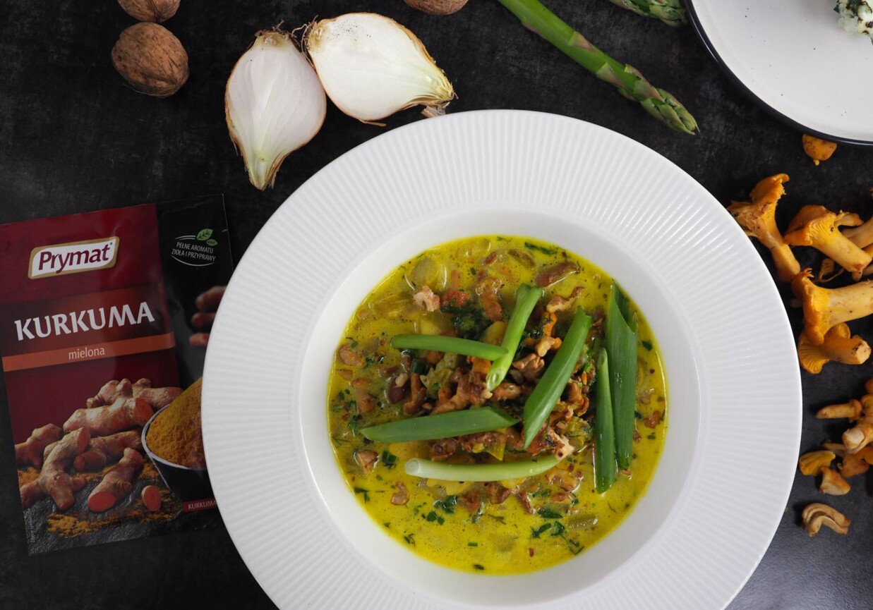 Co na obiad: Zupa kurkowo-szparagowa wg Piotra Ogińskiego foto