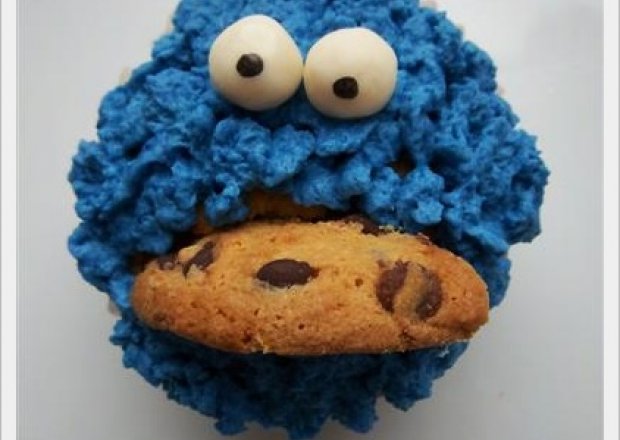 Fotografia przedstawiająca Cookie Monster Cupcakes :)