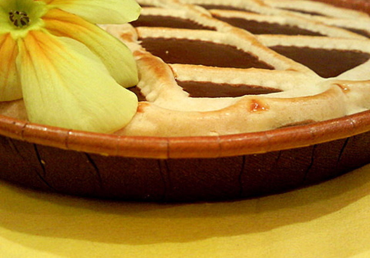Crostata z kremem "Nutella" foto