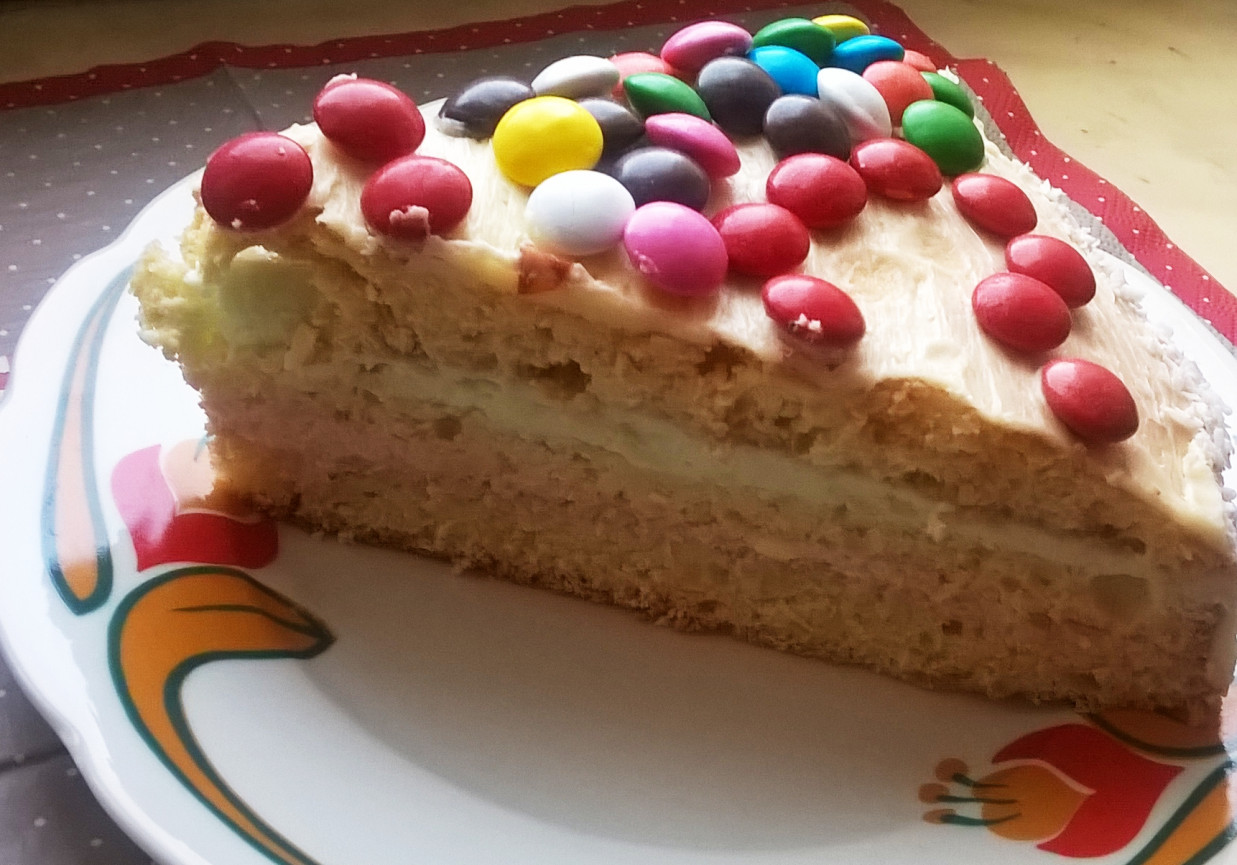 Cukierkowy tort miętowo- wiśniowy foto