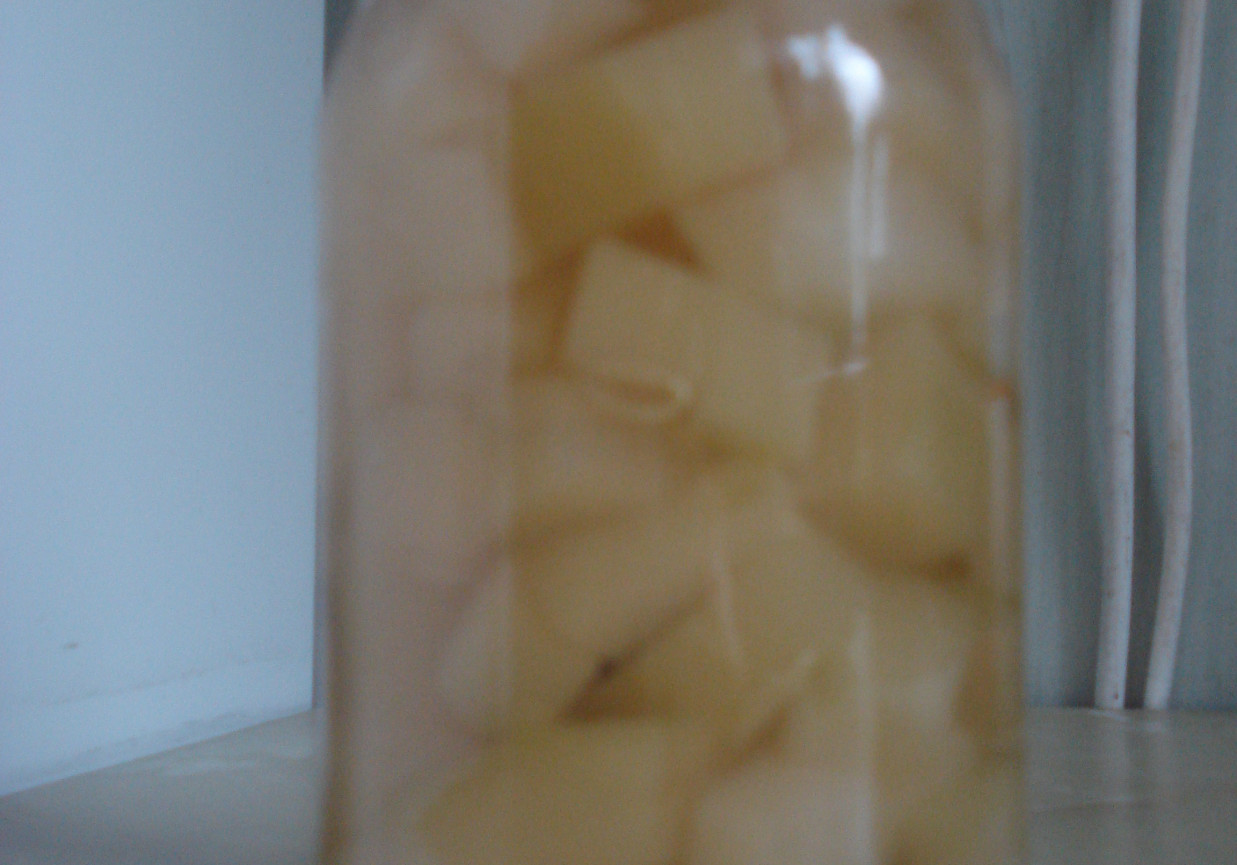 Cukinia smakująca jak ananas dom słoika foto