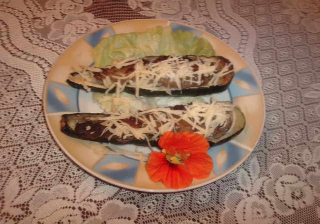 Cukinia z pieczarkami foto