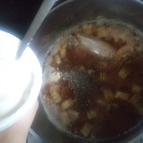 Krok 6 - Cukiniowa zupa z ryżem i świezym  koperkiem :) foto