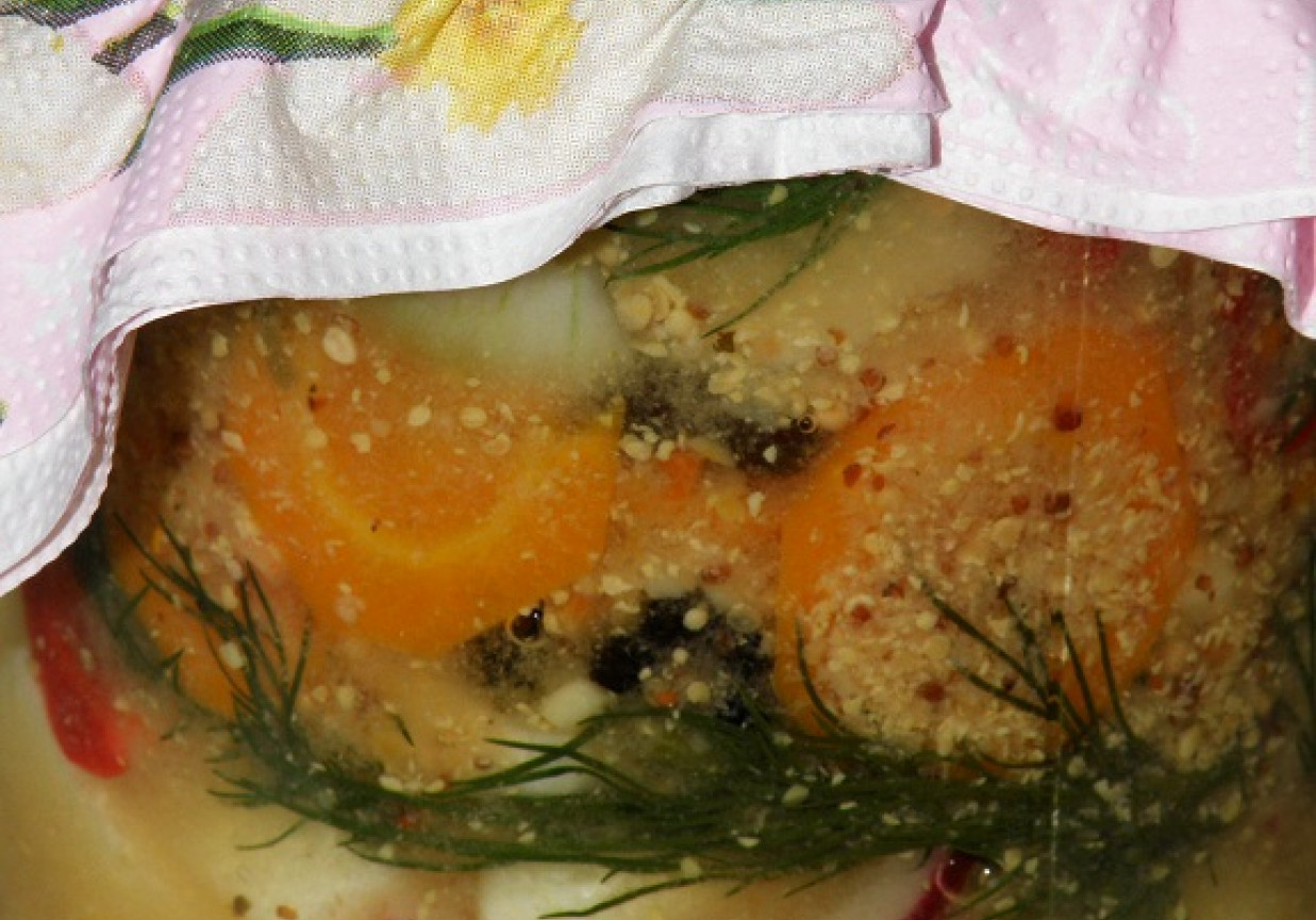 Cukiniowe księżyce w marynacie musztardowej foto