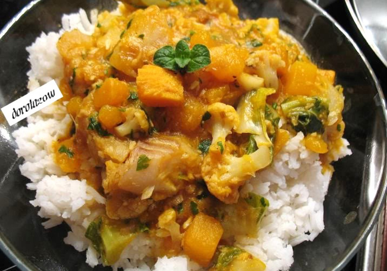 Curry dyniowo-rybne foto