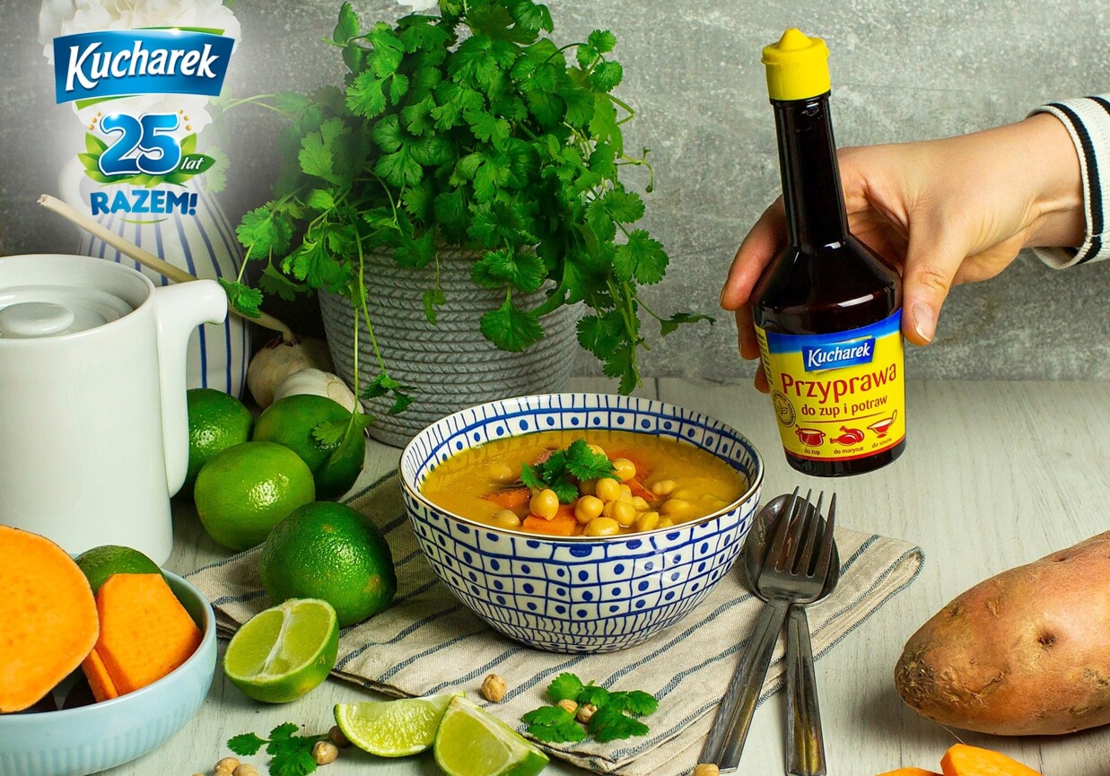 Curry z batatów i ciecierzycy foto