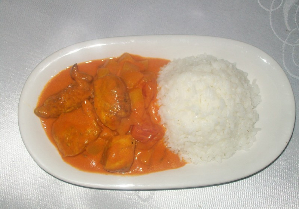 Curry z kurczaka i dyni foto