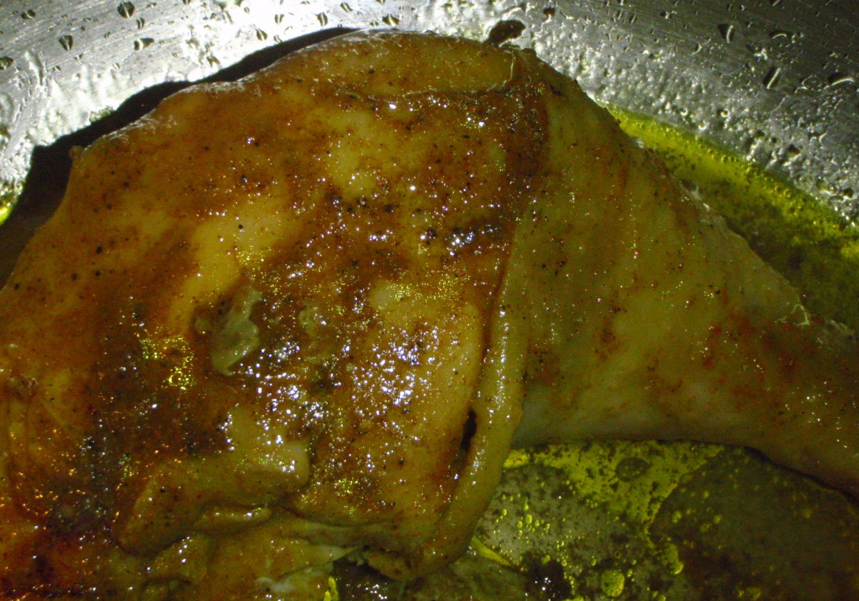 Ćwiartka smażona z curry podana z kalafiorem foto