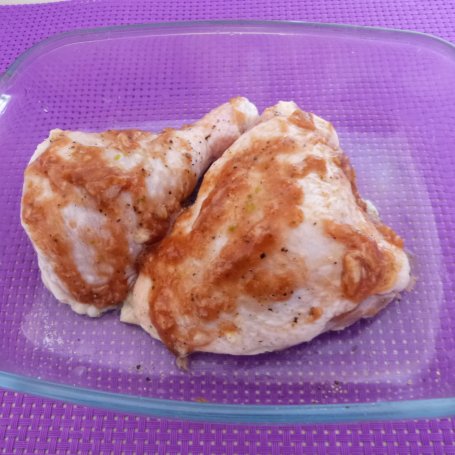 Krok 5 - Ćwiartka z kurczaka w słodko-pikantnej marynacie  foto