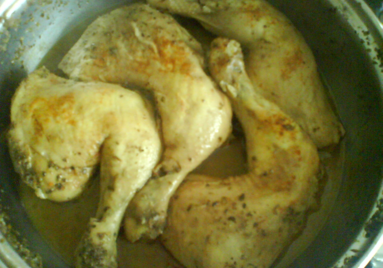 Ćwiartki kurczaka curry foto