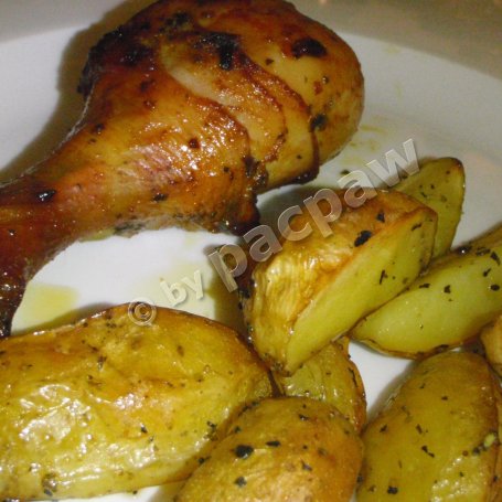 Krok 4 - Ćwiartki kurczaka pieczone - estragonowe foto