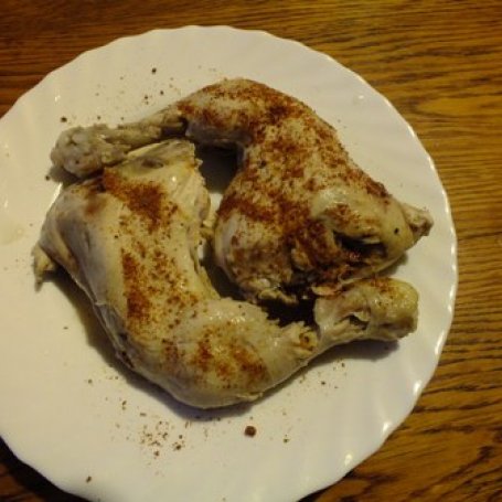 Krok 3 - Ćwiartki z kurczaka gotowane i grillowane foto