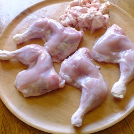 Krok 1 - Ćwiartki z kurczaka gotowane i grillowane foto