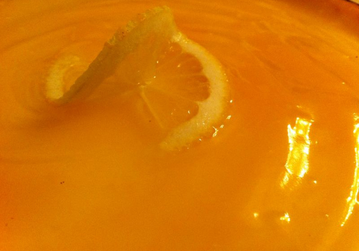Cytrynowy sernik śmietankowy z lemon curd foto