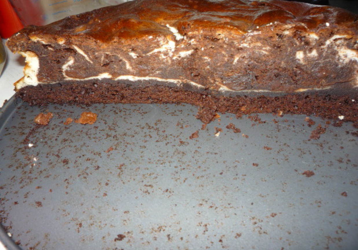 Czarnobiałe ciasto foto