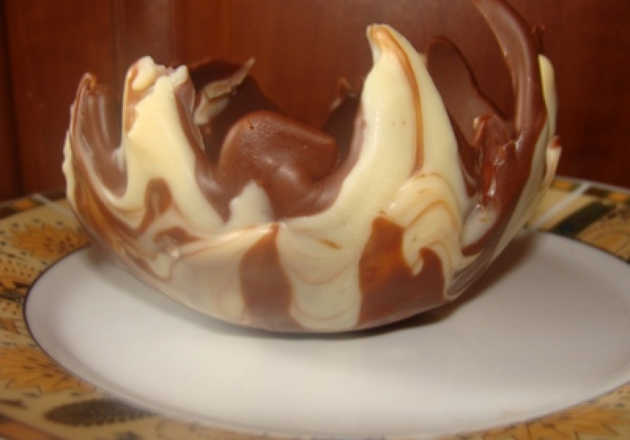 czekoladowa miseczka foto