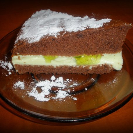 Krok 8 - Czekoladowe ciasto z masą agrestową foto