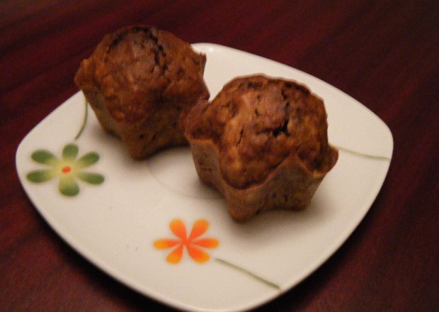 Fotografia przedstawiająca Czekoladowe muffinki z nutellą