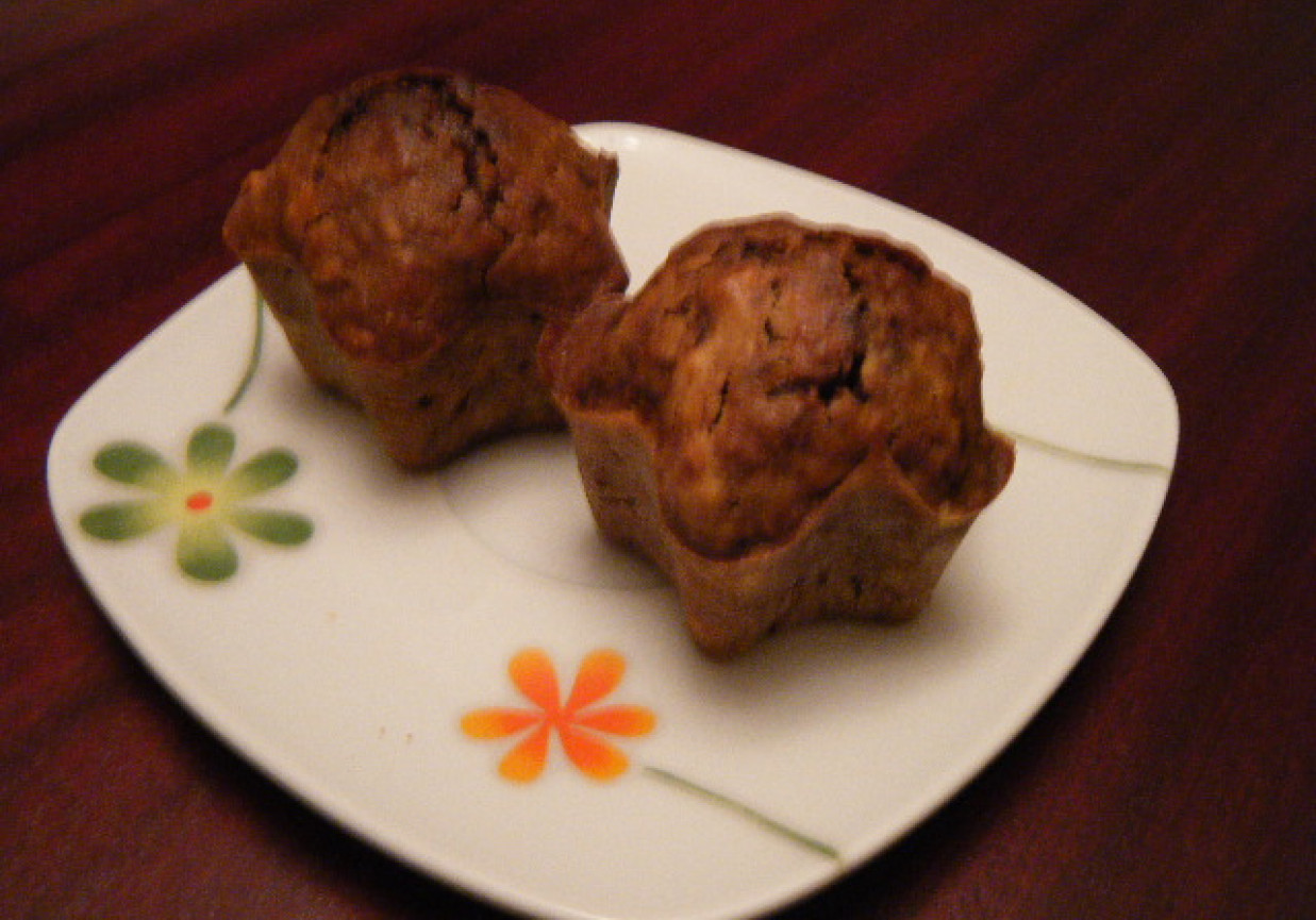 Czekoladowe muffinki z nutellą foto