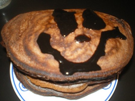 Fotografia przedstawiająca Czekoladowe pancakes